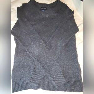 Lucky Brand Black V-Neck Sweater, Size Medium
